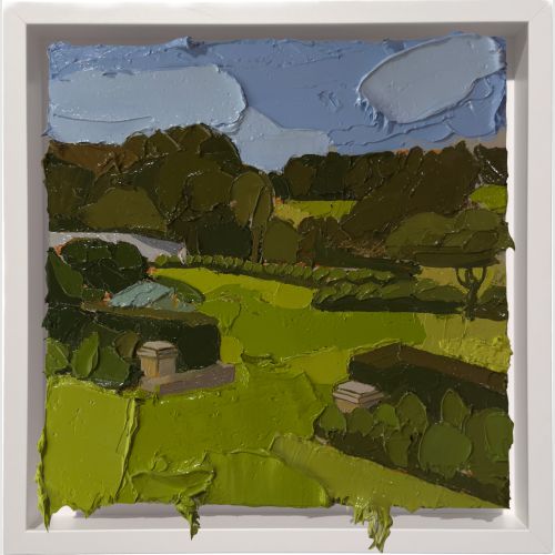 Somewhere in Burrawang 2, Ric Abel, 2026, Oil on panel, 37x37cm