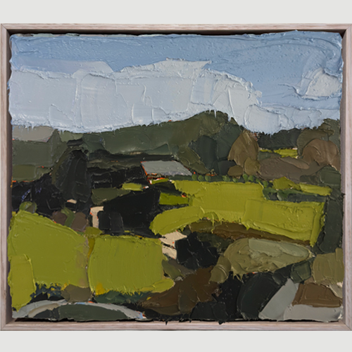 Somewhere in Burrawang, Ric Abel, 2025, Oil on panel, 48 x 56cm