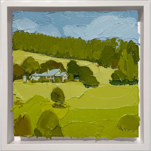 Somewhere in Glenquarry, Ric Abel, 2025, Oil on panel, 37x37cm