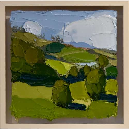 Somewhere in Kangaloon 2, Ric Abel, 2026, Oil on panel, 37x37cm