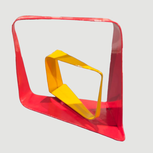 Twist and shout, Lucinda McDonald, , Welded recycled steel, epoxy enamel paint, 
