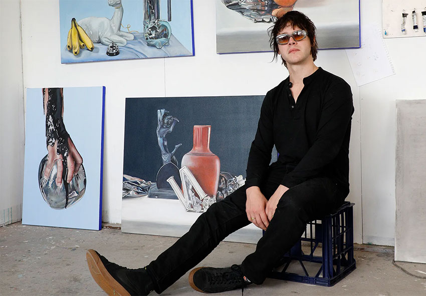 Jamie Preisz in his Sydney studio