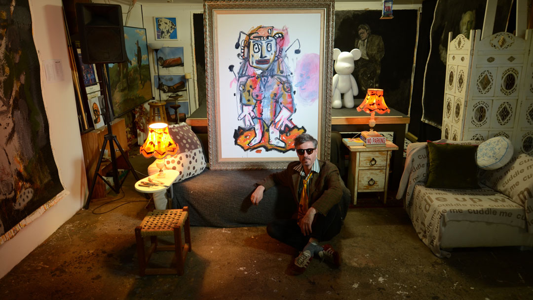 Ric in Spud Lane Studios & Art Gallery, Robertson